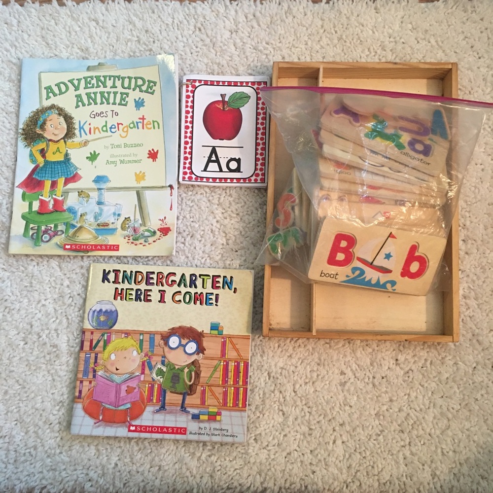4pcs-Scholastic and Melissa & Doug Kindergarten Adventure Educational Bundle